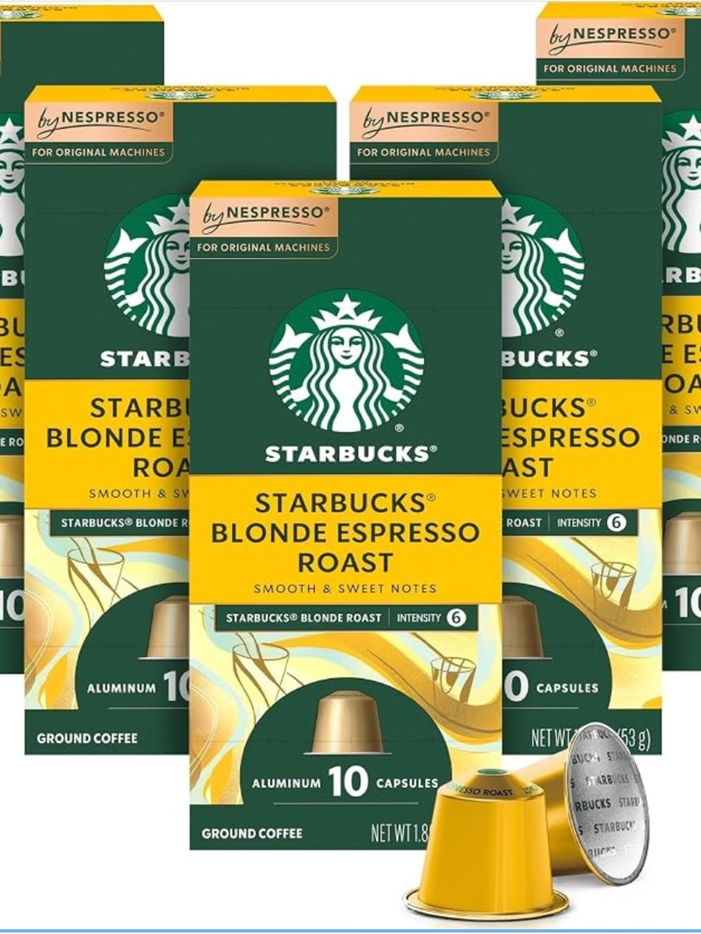Starbucks by Nespresso Blonde Roast Espresso - 50 Capsules 2/13/2027